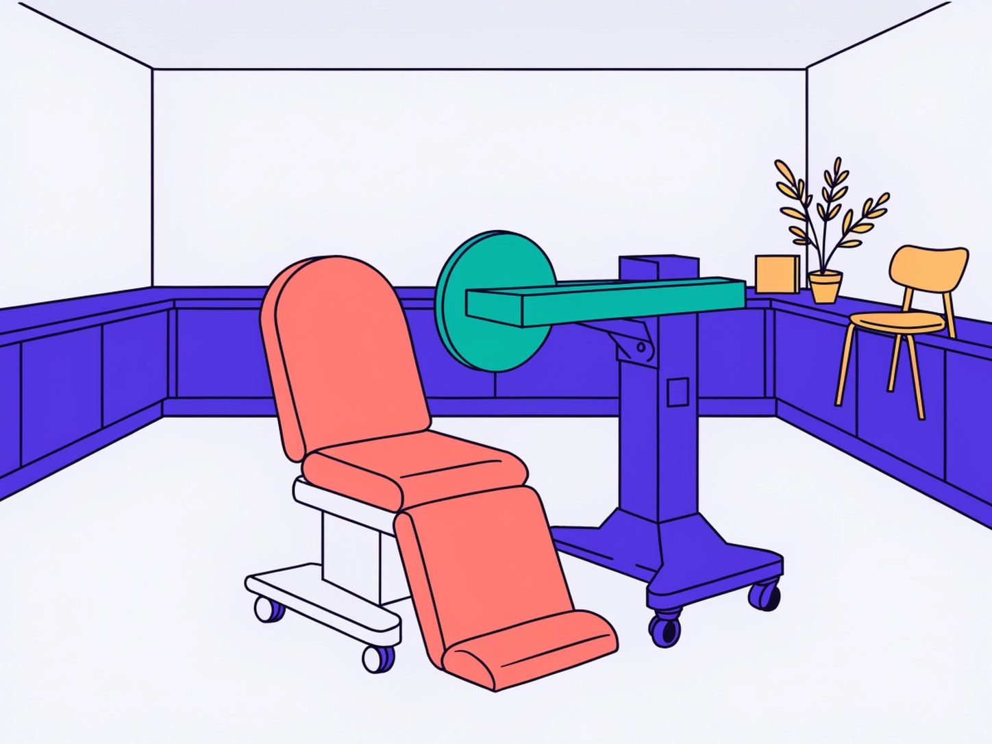 Illustration of a complete clinical imaging suite